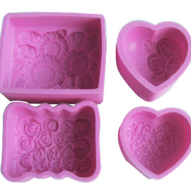 Hearts and rectangles set image 1